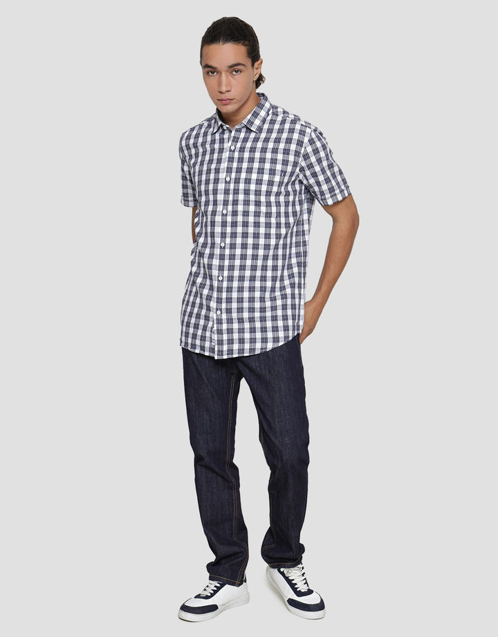 Lois Short Sleeve Shirt Print Check