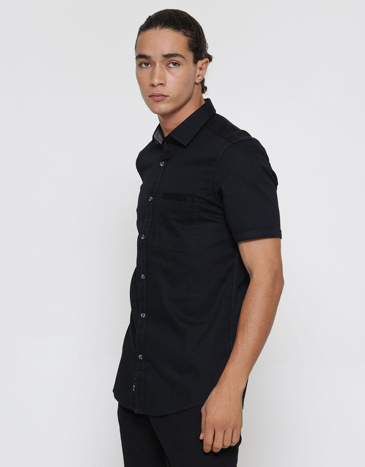 Lois Casual Plain Short Sleeve Shirt