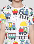 Little M Train Tracktor Kaos Anak Laki-laki