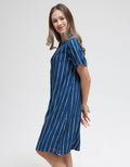 St. Yves Solid Line Women's Midi Dress