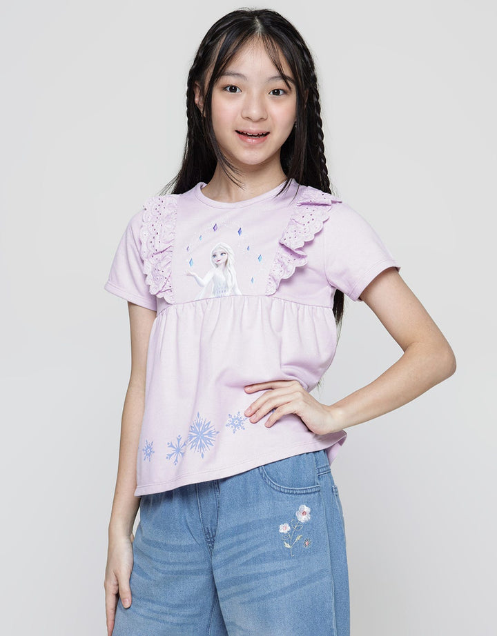 Disney Frozen Babydoll Kaos Anak Perempuan