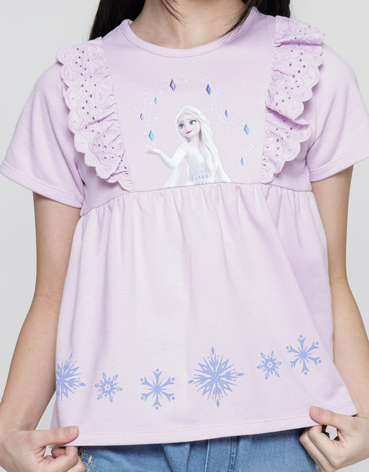 Disney Frozen Babydoll Kaos Anak Perempuan