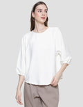 St. Yves Stripy Texture Knit Women's 7/8 T-Shirt