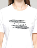 Details Be Brave Animal Print Kaos Wanita