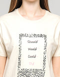 Details Tee Animal Polaroid Kaos Wanita