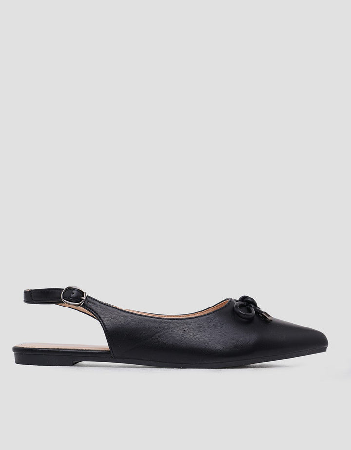 St. Yves Slingback Ribbon Sepatu Flat Wanita