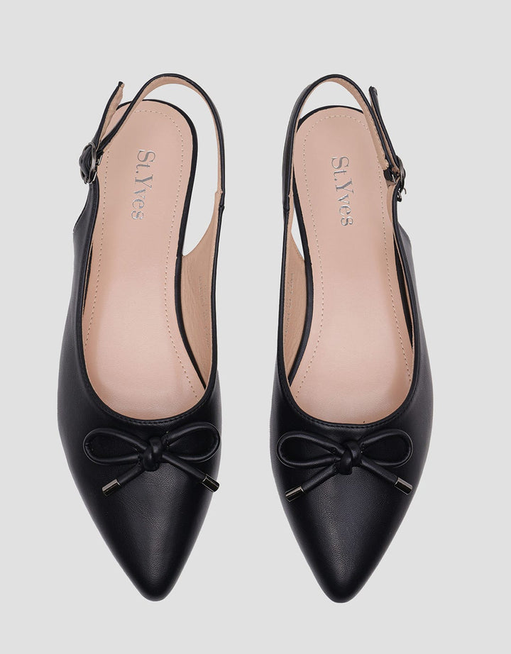 St. Yves Slingback Ribbon Sepatu Flat Wanita