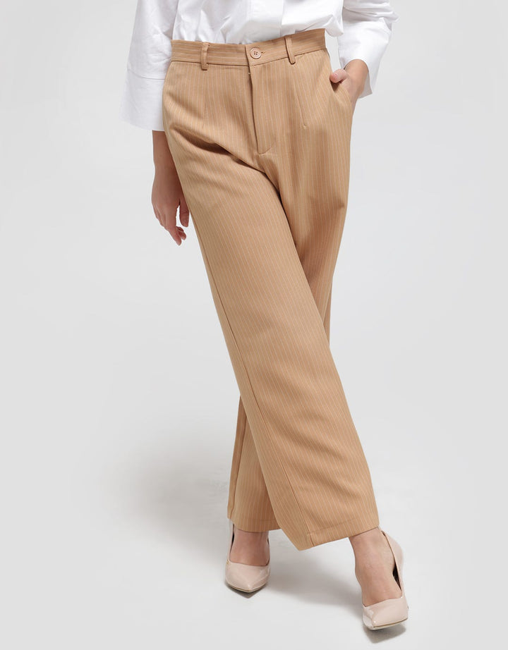 Connexion Pinstripe Celana Panjang Wanita