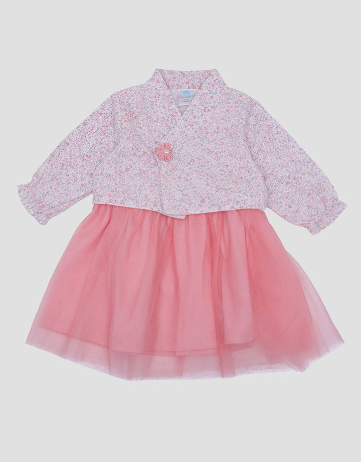 Pipiniko Hanbuk Midi Dress Lengan Pendek Anak Perempuan