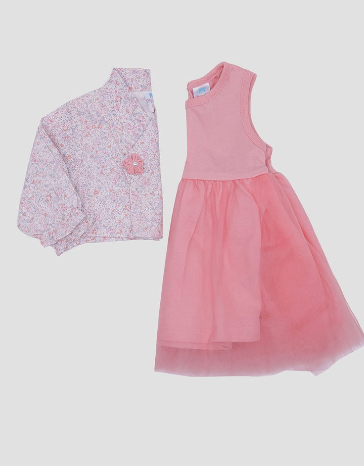 Pipiniko Hanbuk Midi Dress Lengan Pendek Anak Perempuan