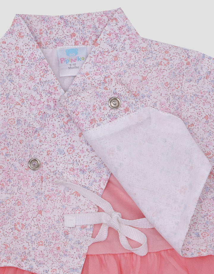 Pipiniko Hanbuk Midi Dress Lengan Pendek Anak Perempuan