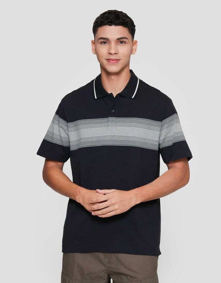 Cole Stripe Chest Kaos Polo Pria
