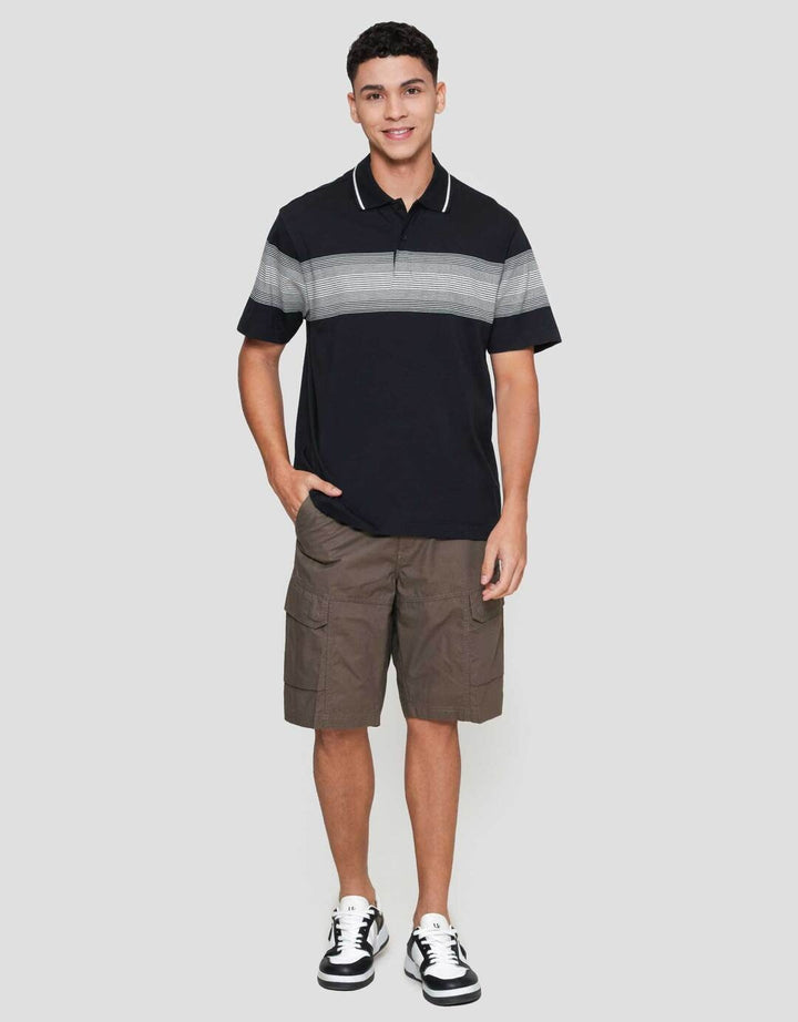 Cole Stripe Chest Kaos Polo Pria