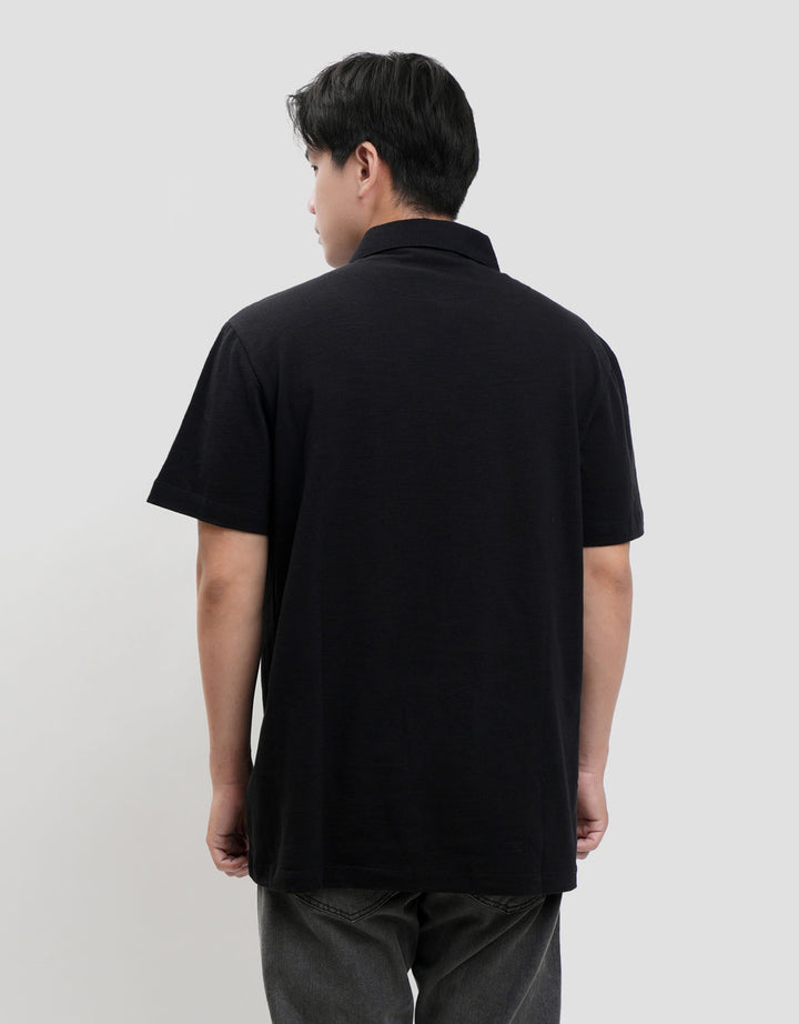 Cole Solid Slub Pocket Kaos Polo Pria