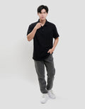 Cole Solid Slub Pocket Kaos Polo Pria