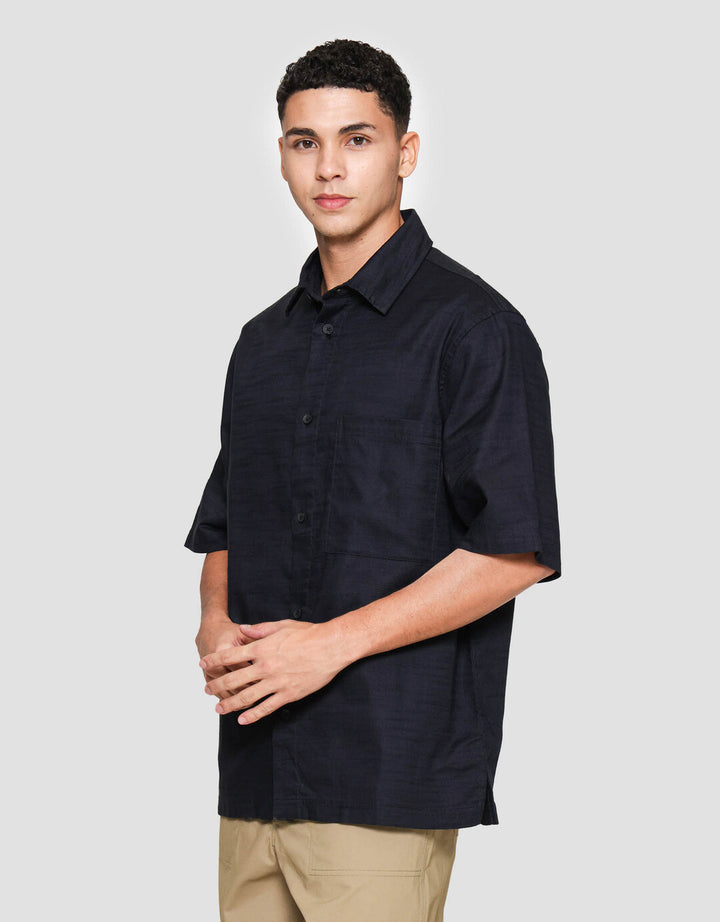 Suko Struktur Kemeja Denim Pria