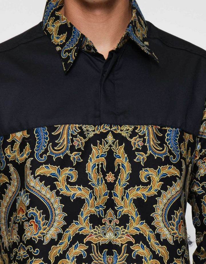 Arjuna Weda Body Fit Cokro Cemani Kemeja Batik Pria