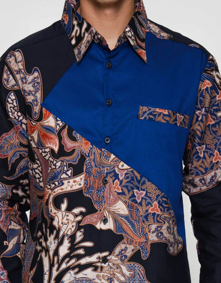 Arjuna Weda Daun Kemeja Batik Pria