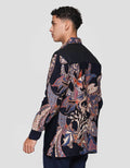 Arjuna Weda Body Fit Daun Kemeja Batik Pria