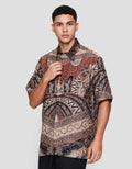 Arjuna Weda Hem Reg Fit Mega Mendung Kemeja Batik Pria