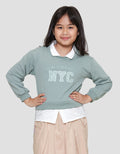 Little M 2In1 Boxy Sweater Anak Perempuan