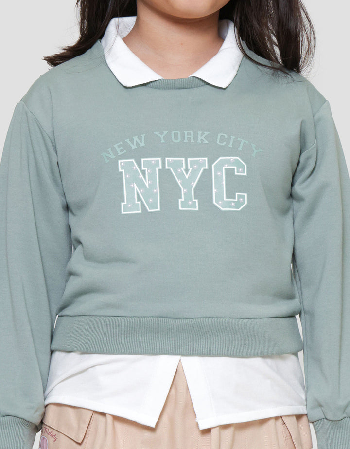 Little M 2In1 Boxy Sweater Anak Perempuan