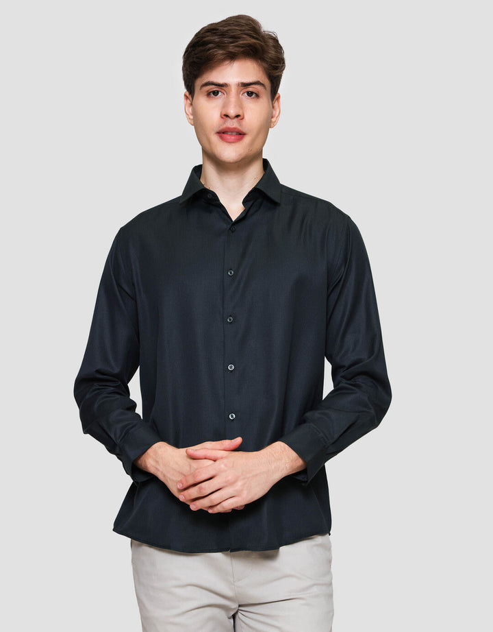 Cole Checks Regular Houndstooth Cvc Kemeja Pria