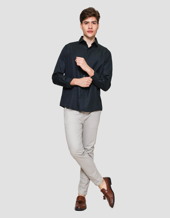 Cole Checks Regular Houndstooth Cvc Kemeja Pria