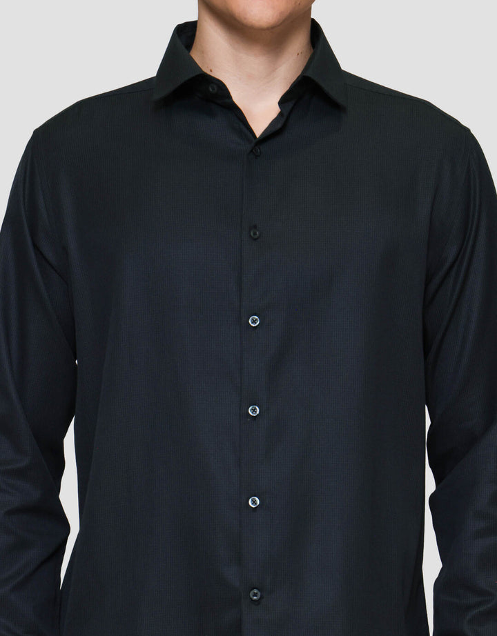 Cole Checks Regular Houndstooth Cvc Kemeja Pria