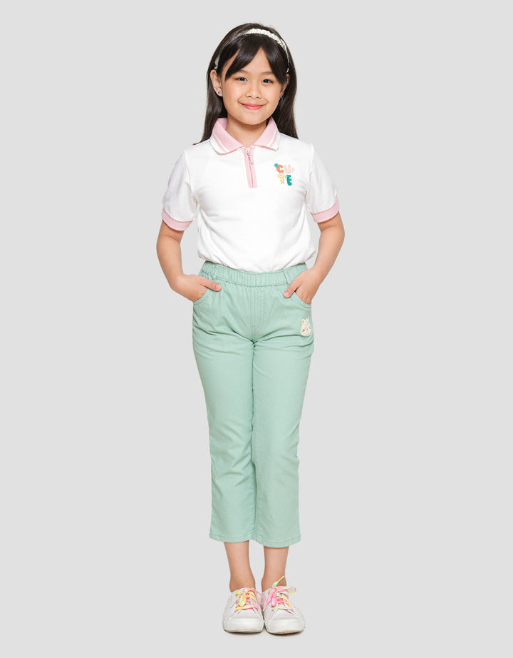 Little M Jegging Basic Bordir 3 Celana Panjang Anak Perempuan