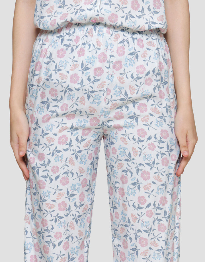 St. Yves Printed Sweet Flower Setelan Piyama Wanita