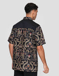 Arjuna Weda Hem Body Fit Cokro Cemani Kemeja Batik Pria