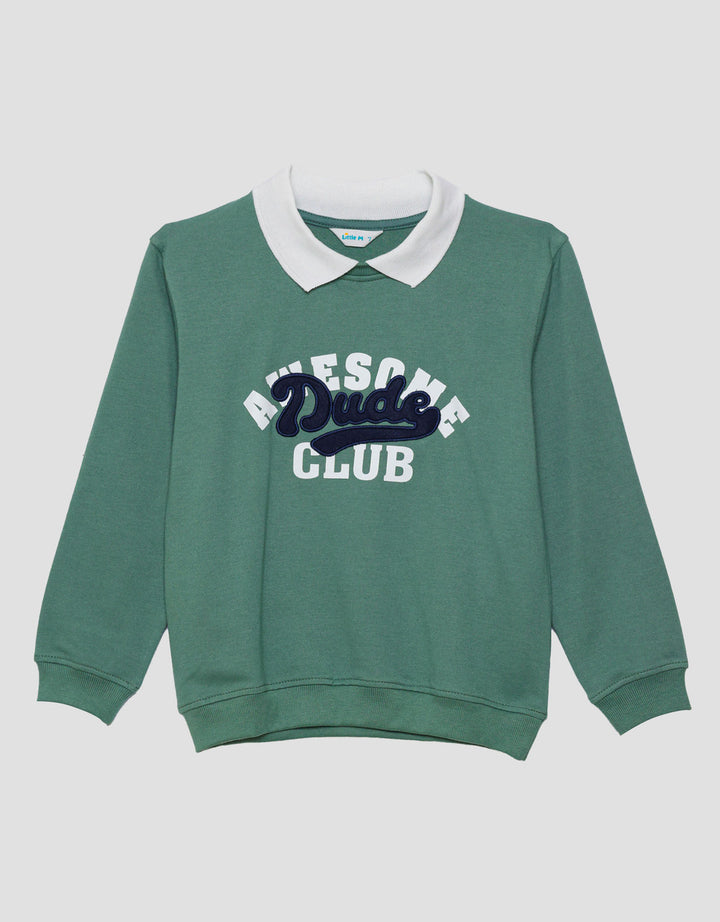 Little M Aplikasi Dude Sweater Anak Laki-laki