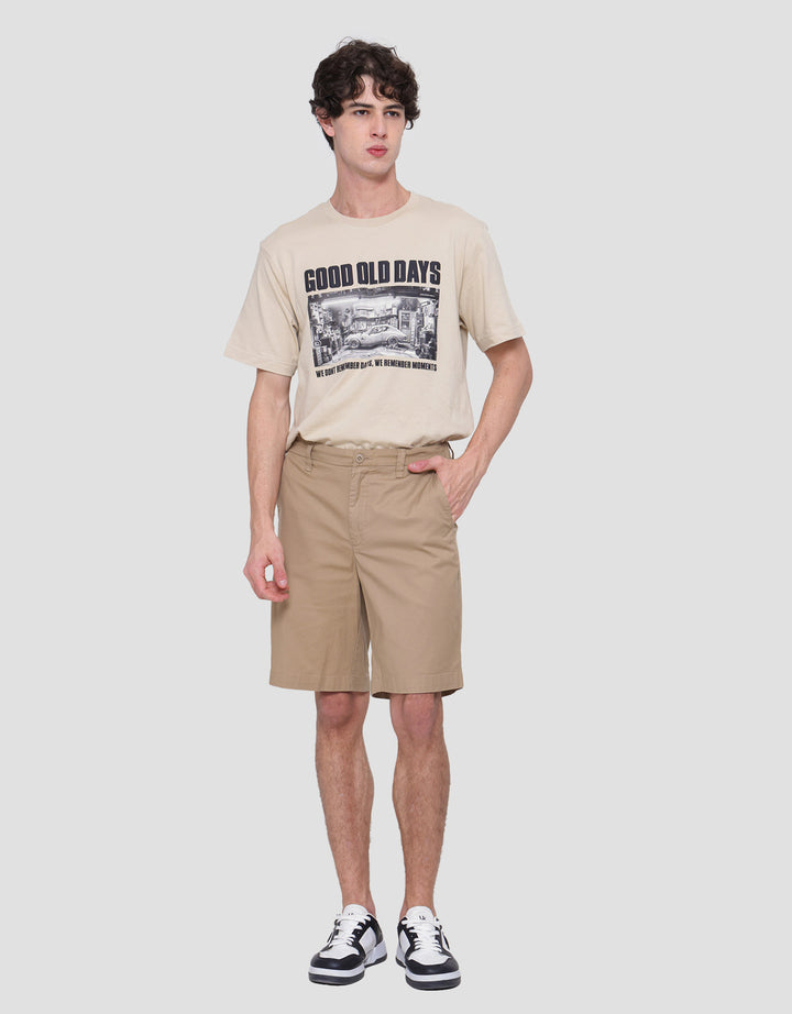 Cole Solid Cotton Bermuda Men's Shorts