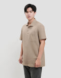Cole Solid Slub Pocket Kaos Polo Pria