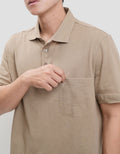 Cole Solid Slub Pocket Kaos Polo Pria