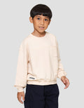 Little M Oversize Cut Sewn Great Crew Sweater Anak Laki-laki
