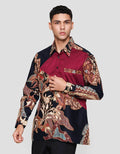 Arjuna Weda Daun Kemeja Batik Pria