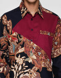 Arjuna Weda Daun Kemeja Batik Pria