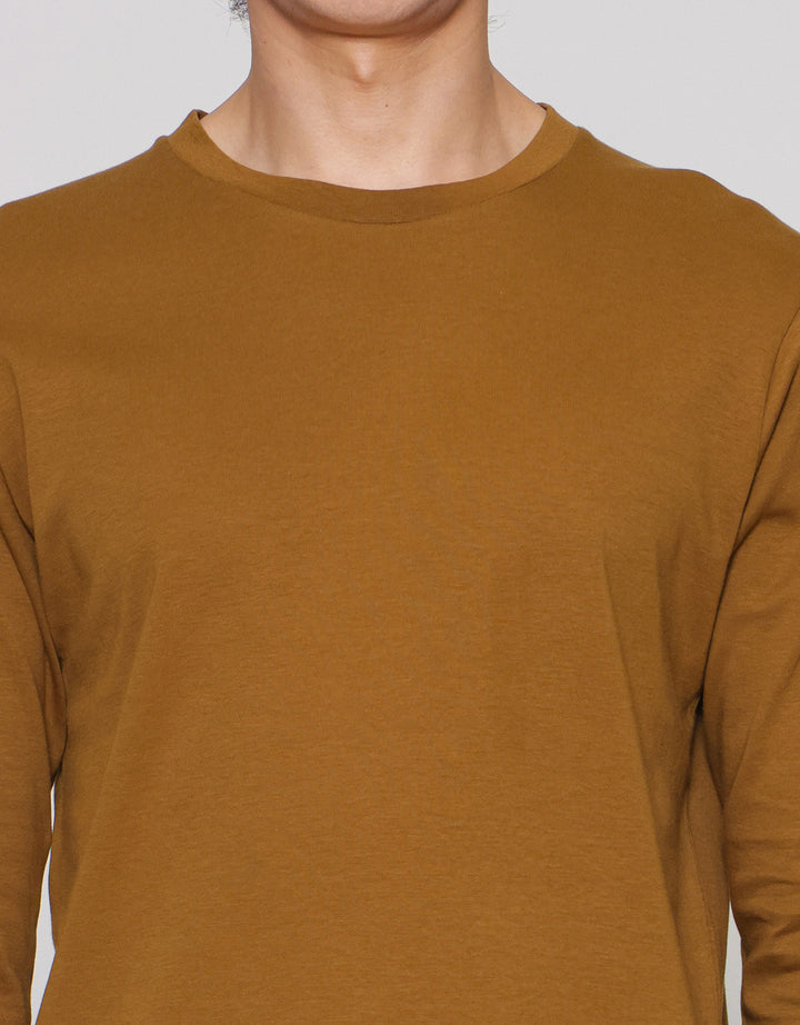 Suko Round Neck Soft Touch Kerah Bulat Kaos Lengan Panjang Pria