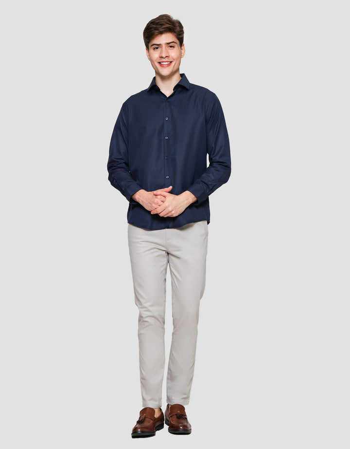 Cole Checks Regular Houndstooth Cvc Kemeja Pria