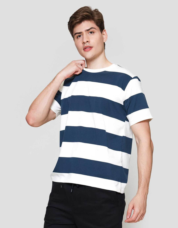 Nevada Stripe Yarn Dyed - Style Kaos Lengan Pendek Pria