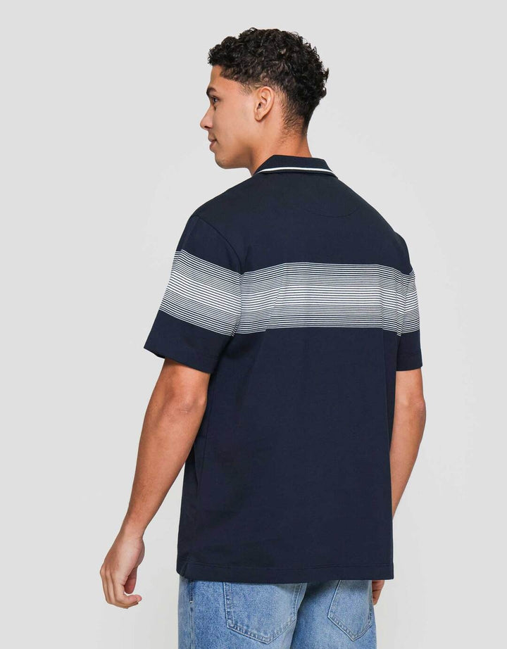 Cole Stripe Chest Kaos Polo Pria