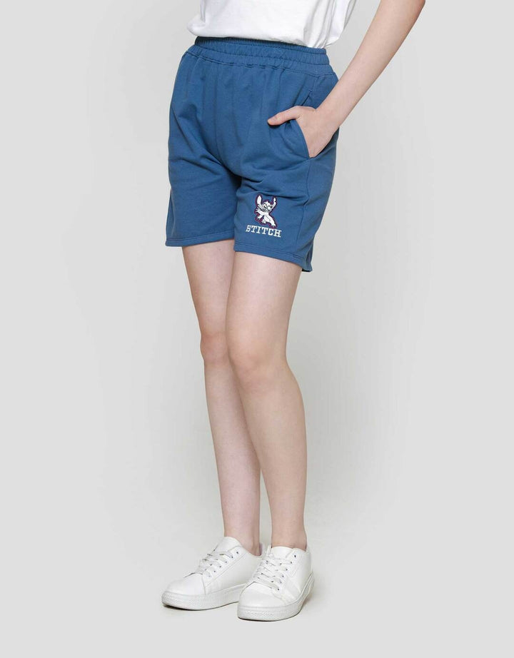 Disney Print Embro Stitch Celana Pendek Wanita