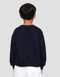 Little M Oversize Cut Sewn Great Crew Sweater Anak Laki-laki