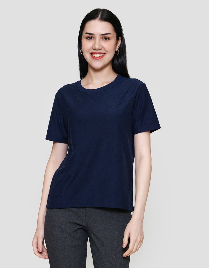 St. Yves Regular Jacquard Tees Kaos Wanita