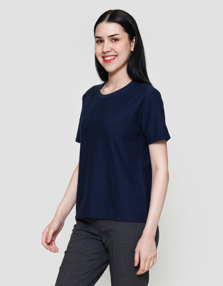 St. Yves Regular Jacquard Tees Kaos Wanita