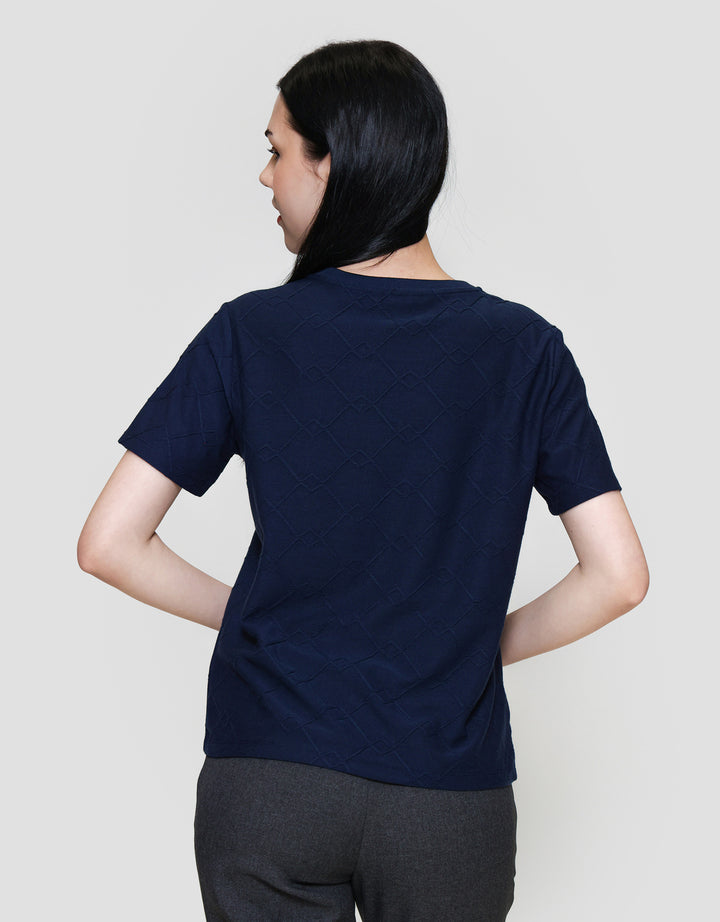 St. Yves Regular Jacquard Tees Kaos Wanita