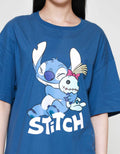 Disney Oversize Print Stitch Kaos Wanita