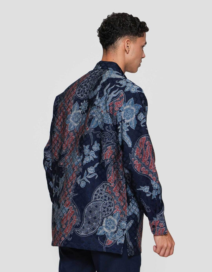 Arjuna Weda Reg Fit Parang Kembang Kemeja Batik Pria